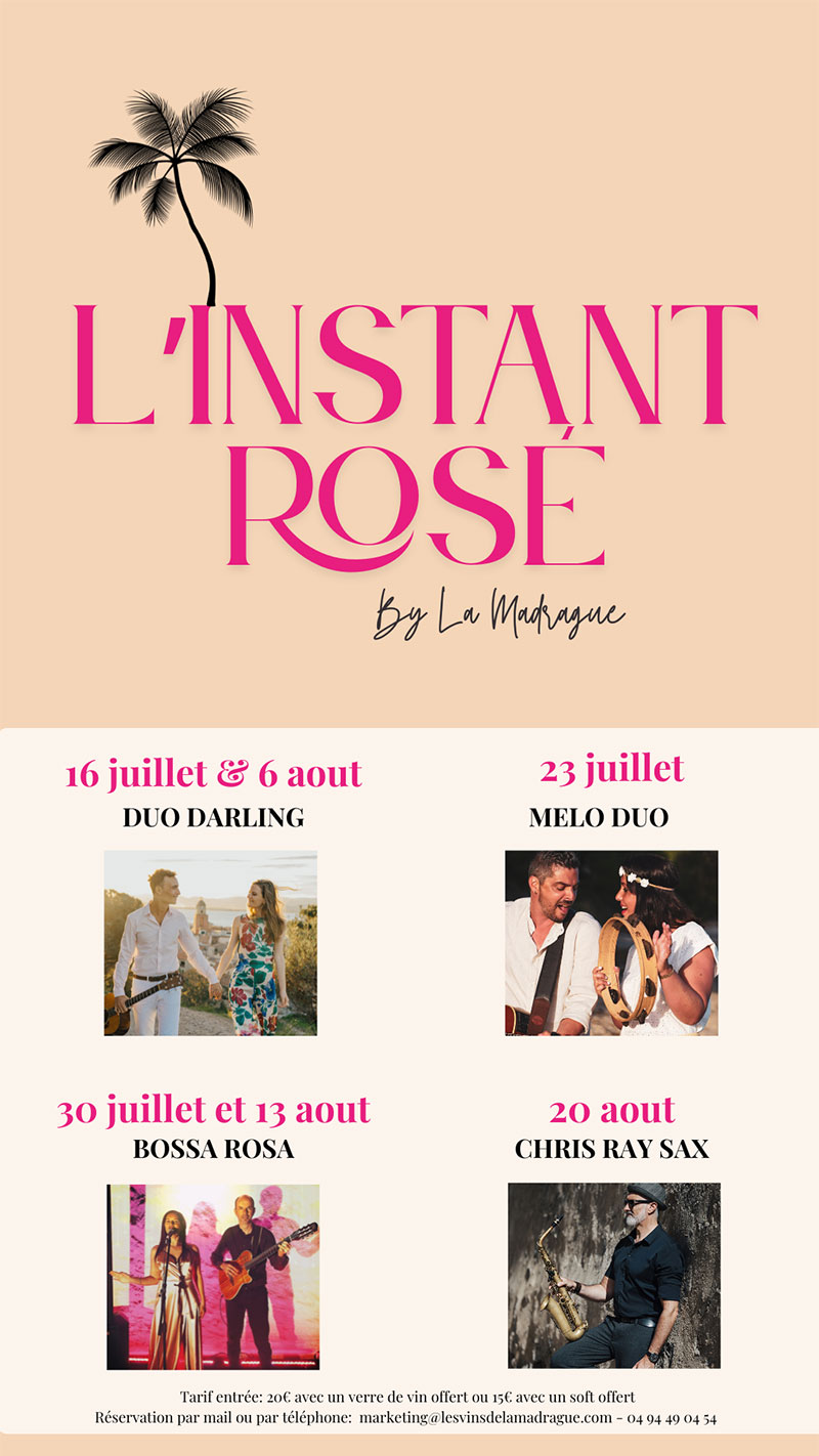 L'INSTANT ROSÉ - EVENEMENTS ESTIVAUX 2025
