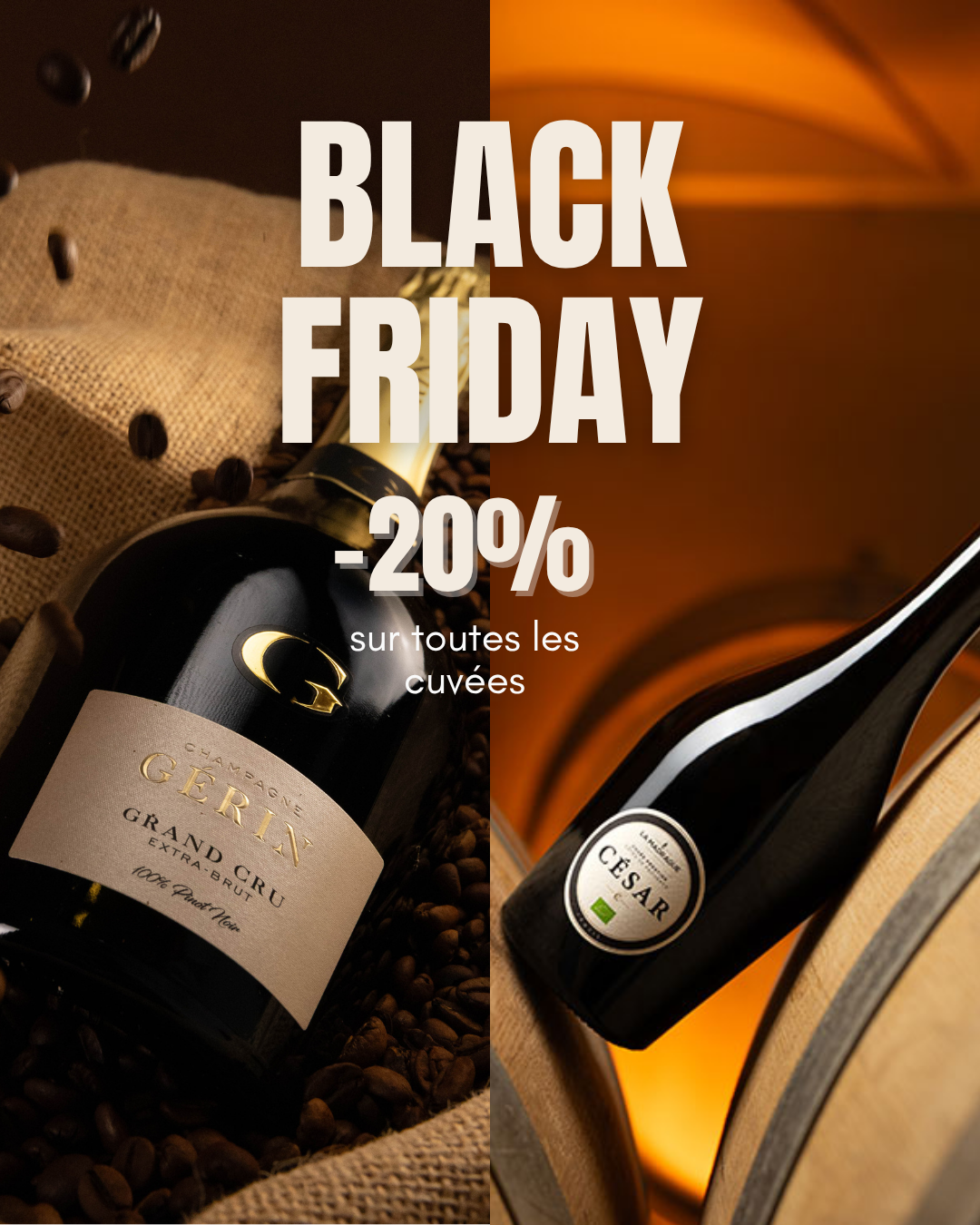 Black Friday : -20% sur toutes nos cuvées